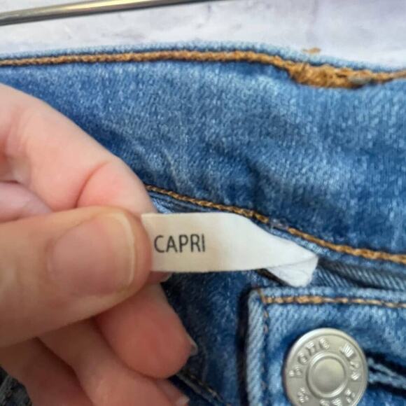 Rag & Bone Women's Distressed Capri Jeans Size 26 In Sunset - Picture 9 of 9